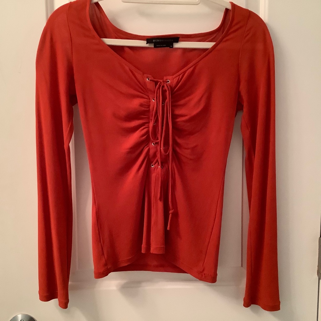 Euc Unique Silk Bcbg Maxazria Top